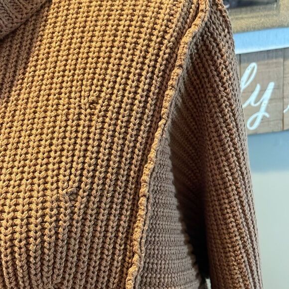 Zenana Exposed Seam Turtleneck Rib-Knit Sweater - Picture 6 of 9